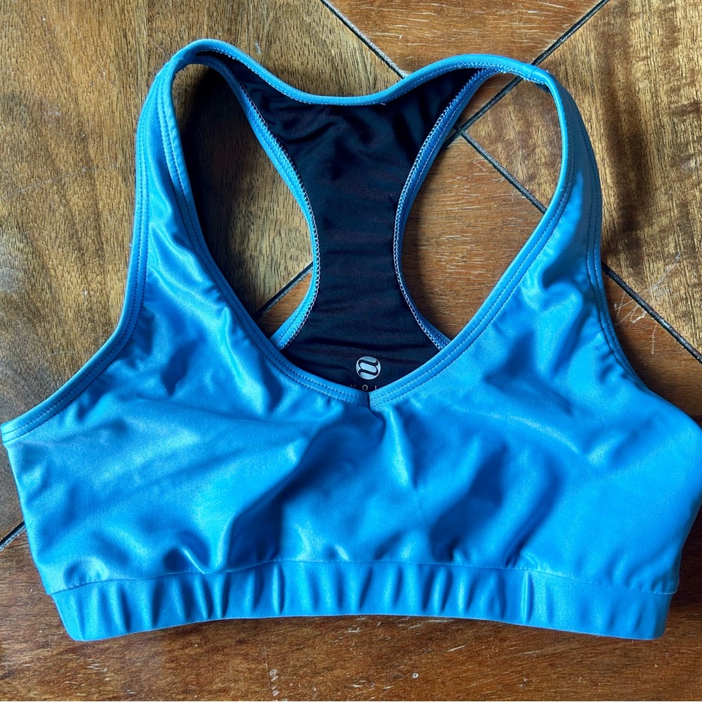 Noli Metallic Light Blue Sports Bra Intimates & Sleepwear